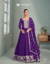 Purva By Aashirwad Mor Bagh Georgette Readymade Gown With Dupatta Wholesale Clothing Distributors In India